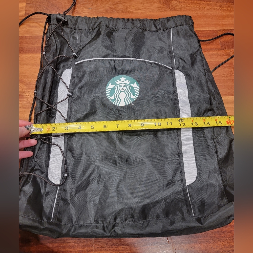 Starbucks Logo Drawstring Backpack - image 4